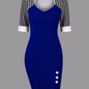 New w/o tags Medium Blue Fitted Dress